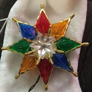 Colorful Star Vintage Tree Topper